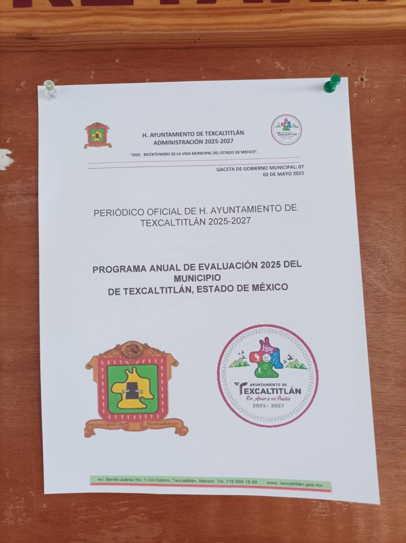 PUBLICACIÓN DEL PROGRAMA ANUAL DE EVALUACIÓN 2025